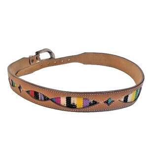 Women's Leather Western style Belt Silver Creek Collection Made in USA by Leegin